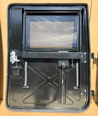 NEW BLACK METAL HMMWV DRIVER'S SIDE FRONT DOOR LH X DOOR 2510-01-257-3903