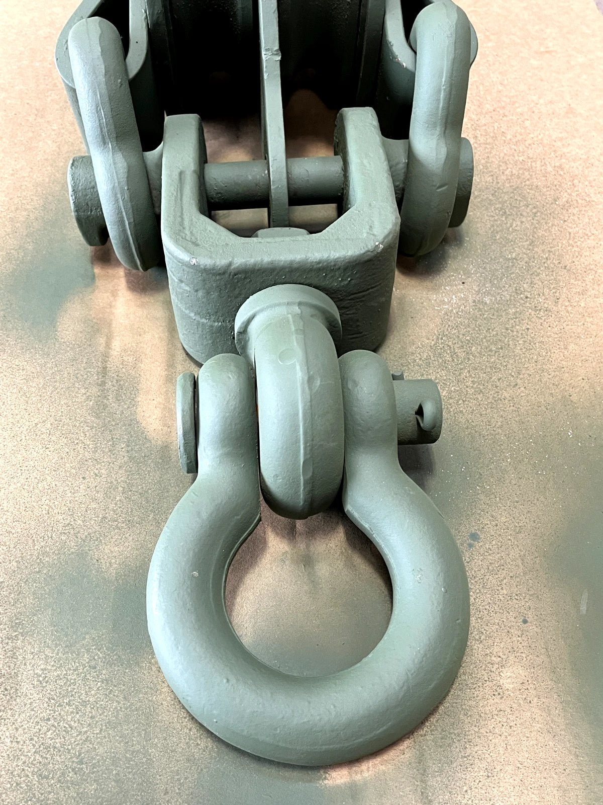 5/8 X 8 INCH DOUBLE SHEAVE SNATCH BLOCK 50,000 Pound Capacity 10884778