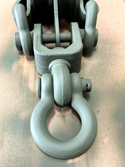 5/8 X 8 INCH DOUBLE SHEAVE SNATCH BLOCK 50,000 Pound Capacity 10884778