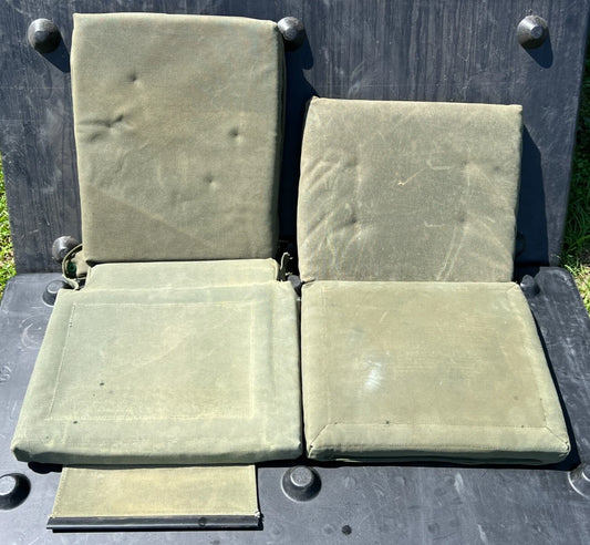 HMMWV HUMVEE M998 2 MAN FRONT GREEN SEAT CUSHION KIT M1097/M1038/H1 AM GENERAL