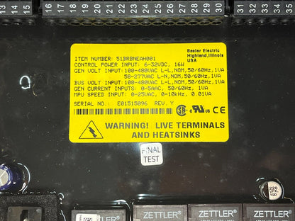 BASLER ELECTRONICS DIGITAL GENSET CONTROLLER DGC-2020 NEW