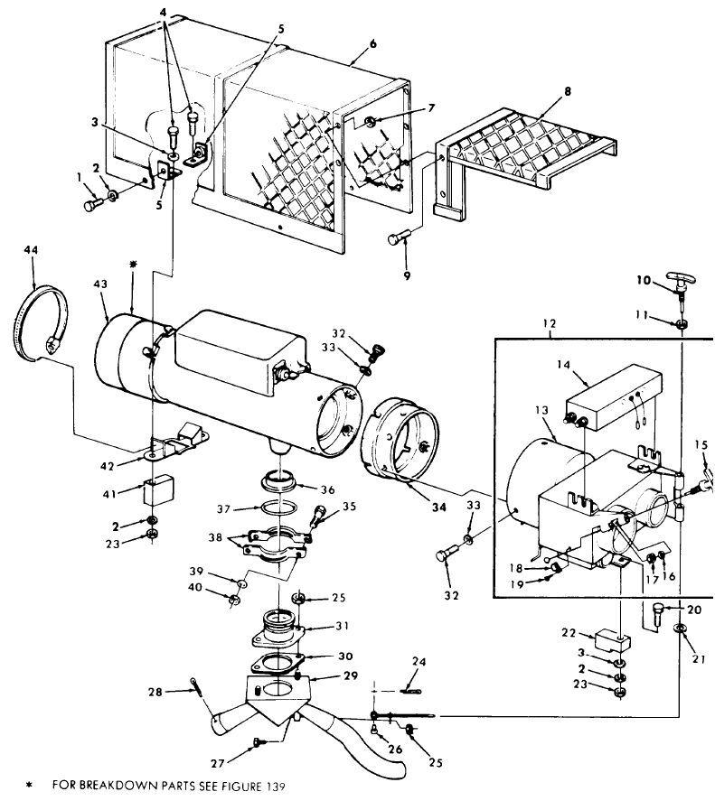 M151 WINTERIZATION ARCTIC KIT HEATER KIT M151 JEEP 2540-00-051-3839