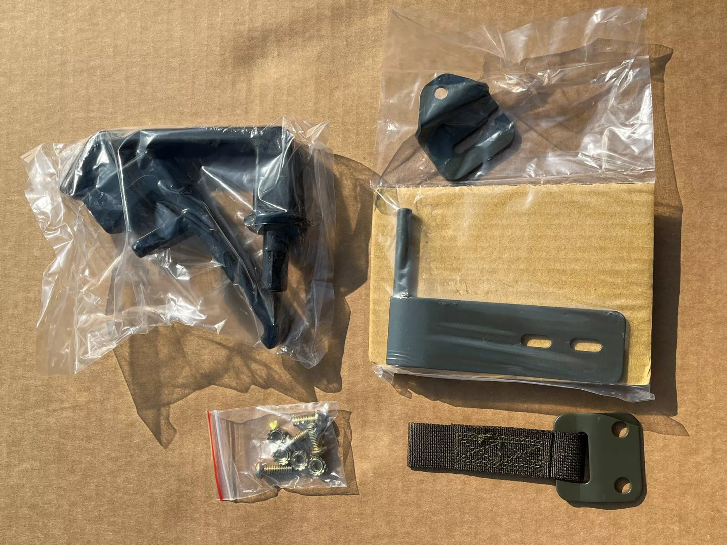 M998 HMMWV HUMVEE 2 MAN GREEN SOFT TOP KIT 2 DOOR SET CURTAIN BOW RAIL HARDWARE