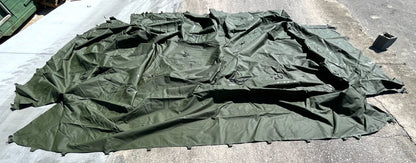 M939 5 TON 6X6 TRUCK GREEN VINYL 14FT CARGO BED COVER 12450243 2540-00-933-8645