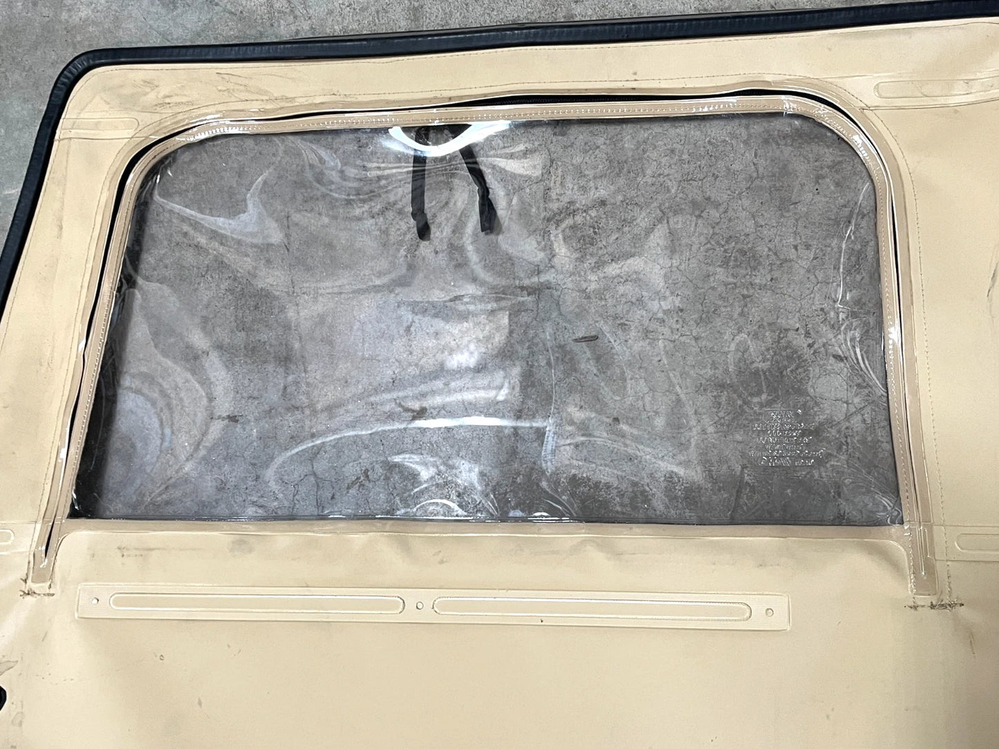 HMMWV HUMVEE M998 VEHICULAR DOOR RIGHT REAR TAN 12340245-3 510-01-330-6176