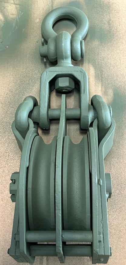 5/8 X 8 INCH DOUBLE SHEAVE SNATCH BLOCK 50,000 Pound Capacity 10884778