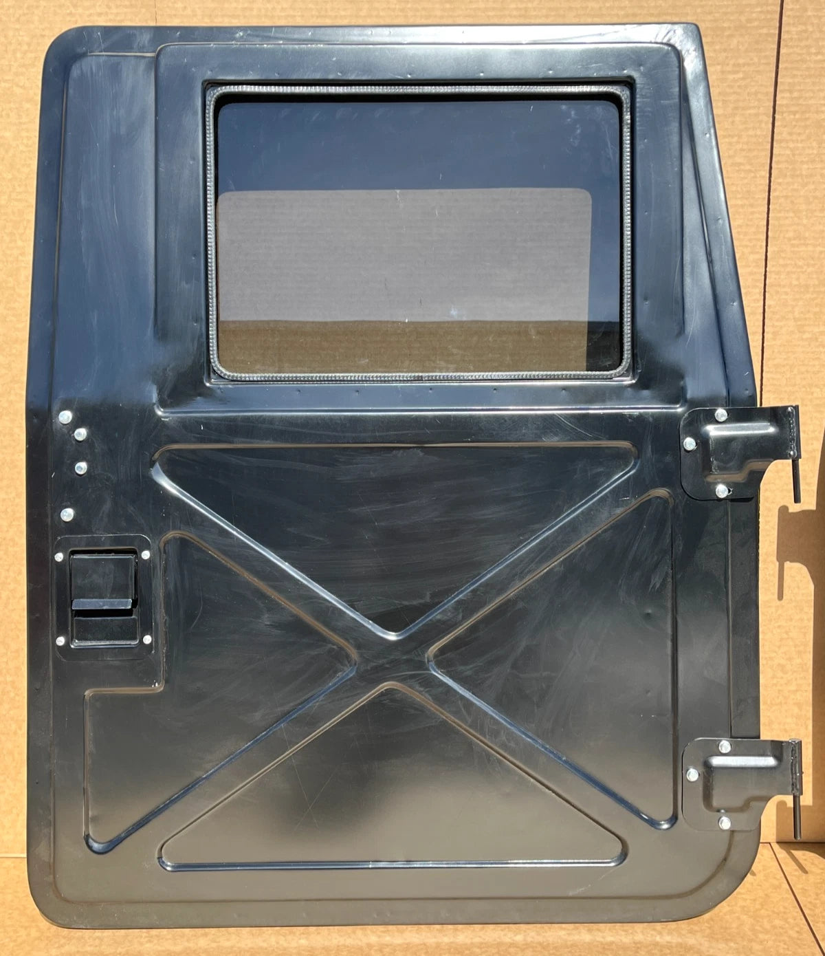 NEW BLACK METAL HMMWV HUMVEE DRIVER AND PASSENGER FRONT DOOR LH