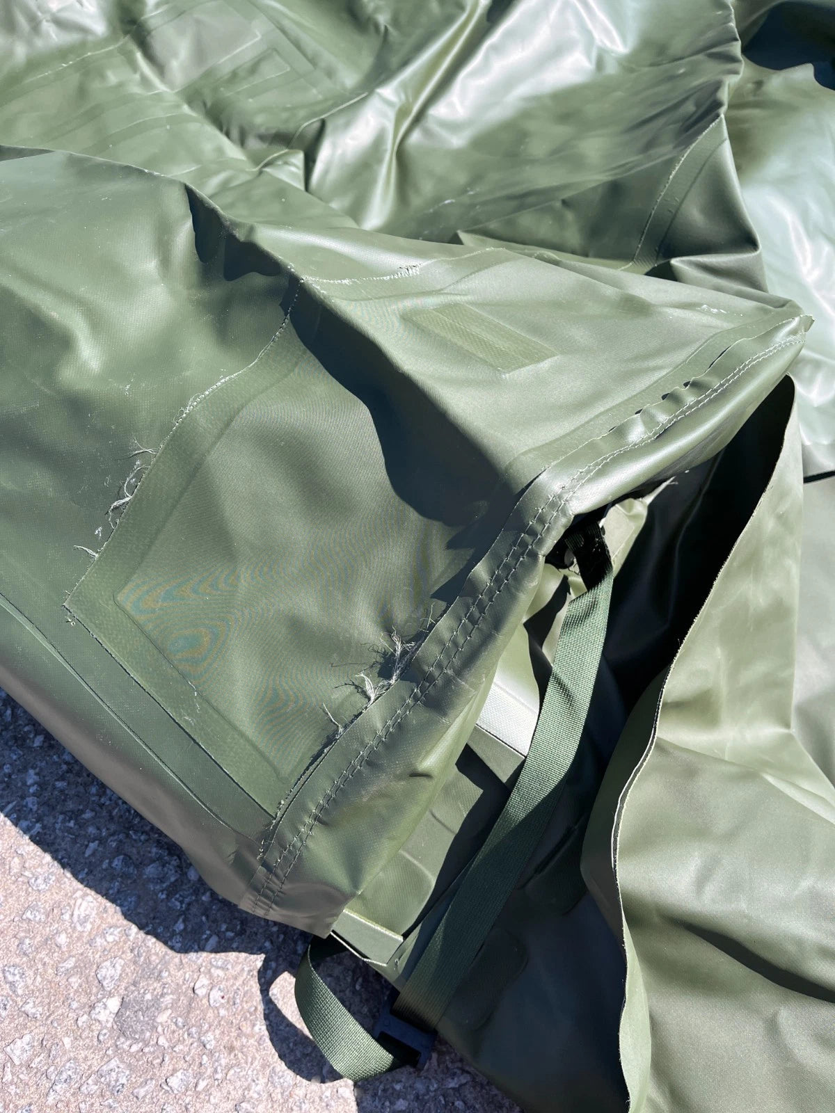 M939 5 TON 6X6 TRUCK GREEN VINYL 14FT CARGO BED COVER 12450243 2540-00-933-8645