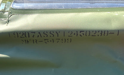 M939 5-TON TRUCK SERIES 12450238-1 SOFT TOP VINYL CAB COVER 2540-01-084-1233