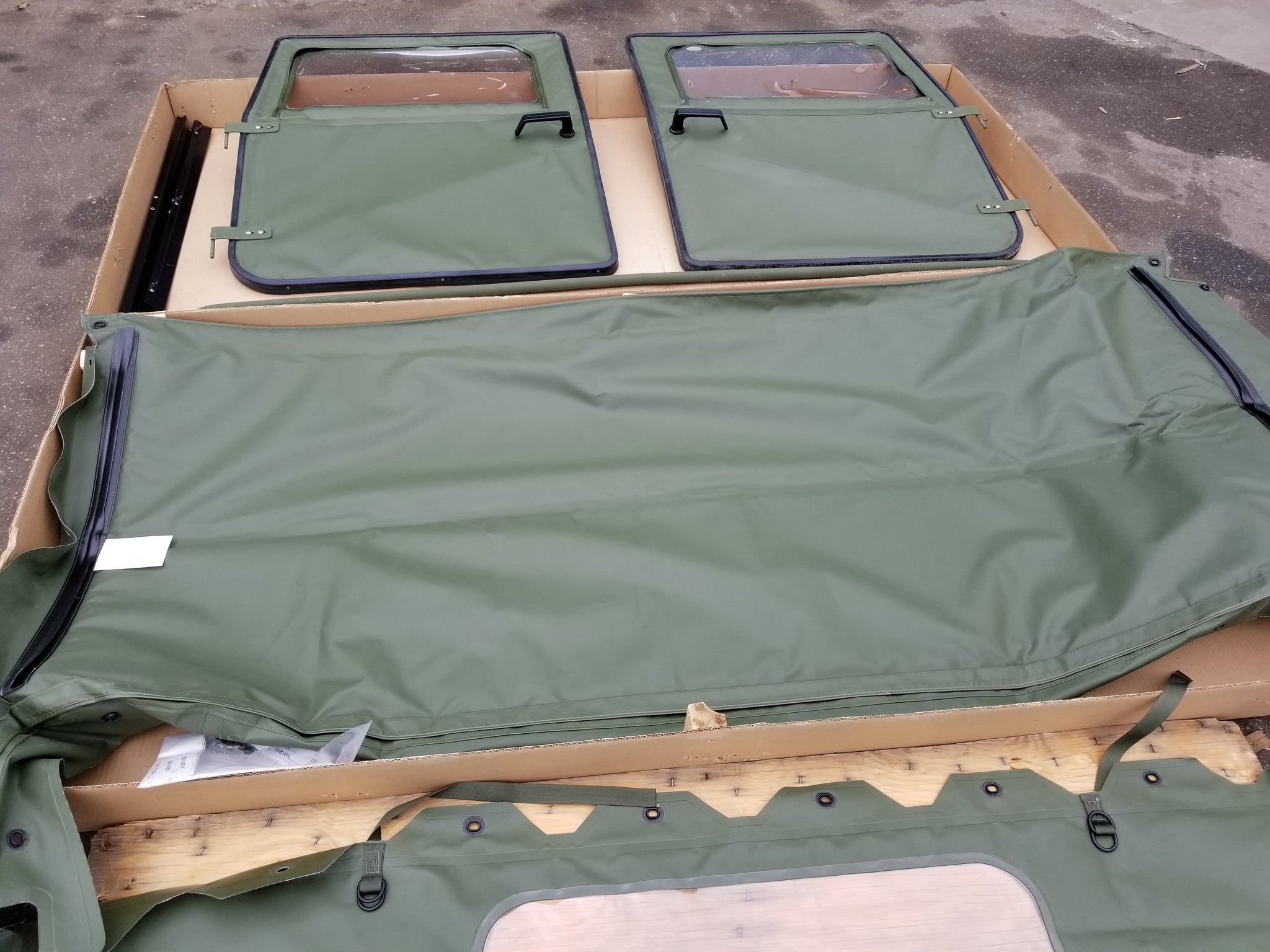 M998 HMMWV Humvee 2 MAN SOFT TOP KIT Green 57K0112 12342452 – SECO ...