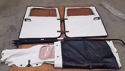 NOS M998 HMMWV Humvee 2 Man ARCTIC WHITE KIT SOFT TOP Kit Doors, Curtain,Roof