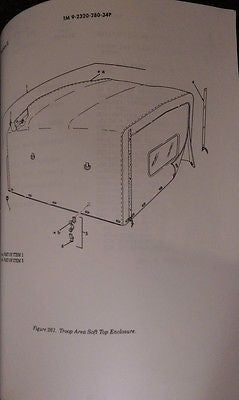 M998 HMMWV Humvee 2 MAN CARGO SOFT TOP KIT TAN 4 BOWS AND TOP 12340744