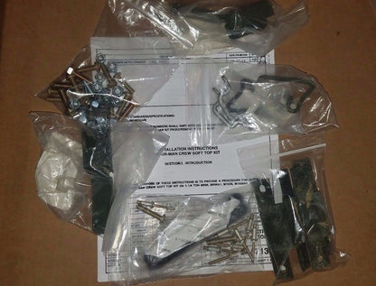 HMMWV M998 Humvee 4 Man Soft Top Hardware Kit 12447131