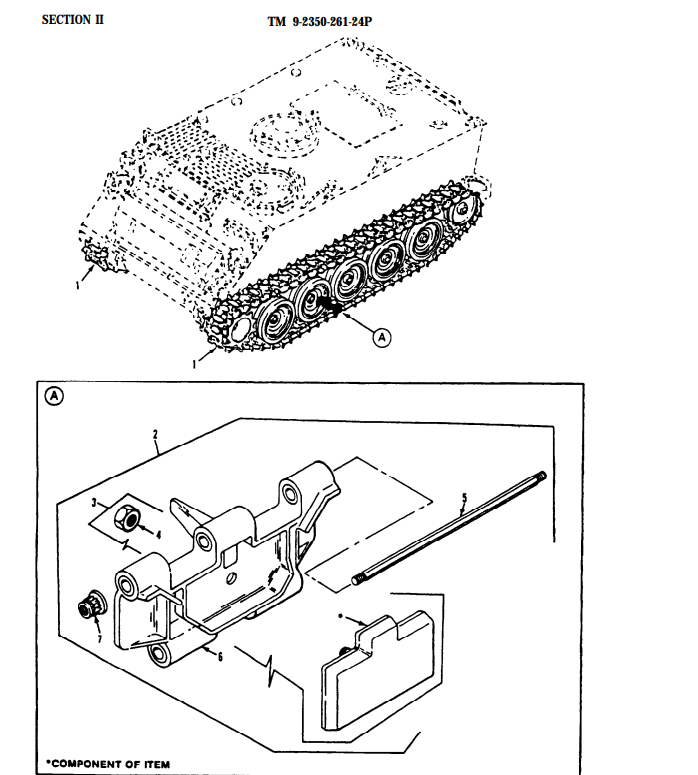 M113 Track T130 Track For APC T130 Track Shoe M113 Series, M125, M577A1, M 548A 11677988-6