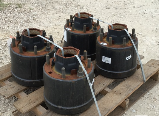 M870 LOW BOY LATE STYLE SINGLE RIM HUB ASSEMBLY  10-00048MB 400186M8 400038M8