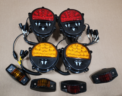 Black LED CONVERSION KIT Military M998 Humvee Red, Amber, Side Marker 5 TON 2.5 TON MILITARY