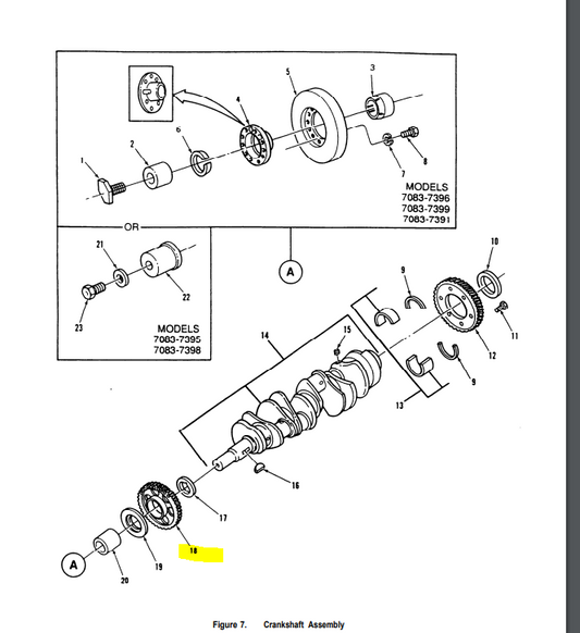 5125958 GEAR (1.5:1 RATIO, 86 TEETH) 2AE688 USA OEM DETROIT DISEL