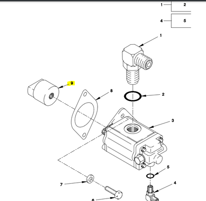 LMTV Power Steering Spline Adapter BAE 12414373 FMTV Army 12414373 50731
