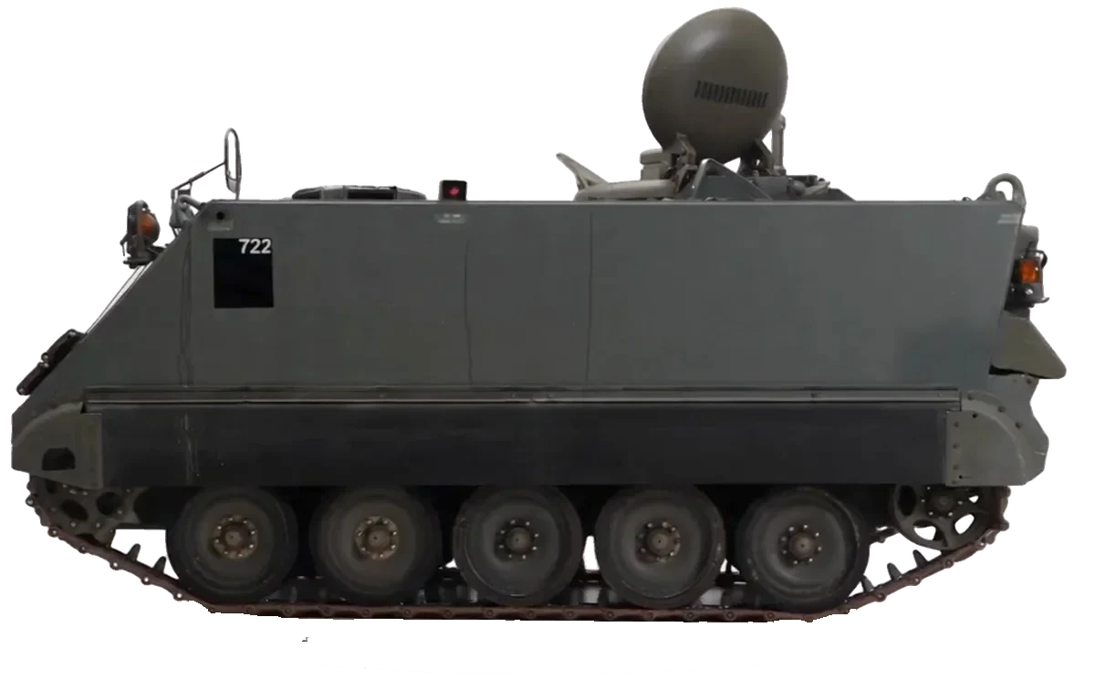M113 armored personnel carrier in left profile